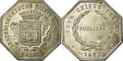 World Coins - France, Token, Notaires de l'Arrondissement de Sainte-Menehould, Marne, 1888
