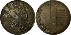 World Coins - France, Medal, Lorraine-Escaut, Hommage aux Services rendus, 1957, Simon