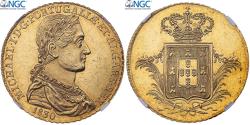 World Coins - Portugal, Miguel, Peca, 6400 Reis, 1830, Lisbon, Gold, NGC, , KM:397