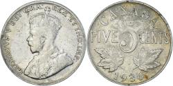 World Coins - Coin, Canada, 5 Cents, 1936