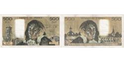World Coins - France, 500 Francs, Pascal, 1987, E.257, EF(40-45), Fayette:71.36, KM:156f