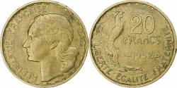 World Coins - France, 20 Francs, Guiraud, 1952, Paris, Cupro-Aluminium,