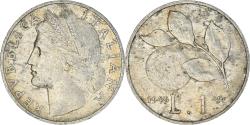 World Coins - Coin, Italy, Lira, 1949, Rome, , Aluminum, KM:87
