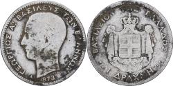 World Coins - Coin, Greece, George I, Drachma, 1873, Paris, , Silver, KM:38