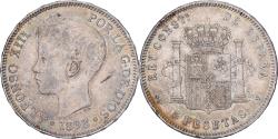 World Coins - Spain, Alfonso XIII, 5 Pesetas, 1898, Valencia, Silver, , KM:707