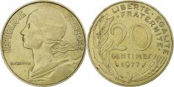 World Coins - France, 20 Centimes, Marianne, 1977, Pessac, Aluminum-Bronze, , KM:930