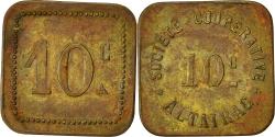 World Coins - Algeria, Token, Société Coopérative Altairac, 10 Centimes, Nécessité