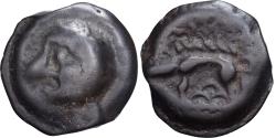 Ancient Coins - High and Middle Seine, Potin à la tête chauve, 1st century BC, Potin