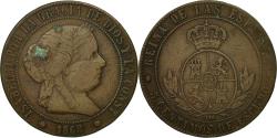 World Coins - Coin, Spain, Isabel II, 5 Centimos, 1868, Madrid, , Copper, KM:635.1