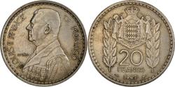 World Coins - Coin, Monaco, Louis II, 20 Francs, Vingt, 1947, , Copper-nickel