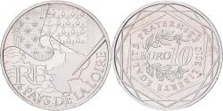 World Coins - France, 10 Euro, Pays de la Loire, 2010, Paris, , Silver, KM:1665