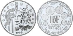 World Coins - Coin, France, Europa, 6.55957 Francs, 1999, Paris, , Silver