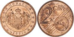 World Coins - Monaco, Rainier III, 2 Euro Cent, 2001, Paris, , Copper Plated Steel