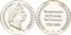World Coins - France, Medal, Bicentenaire du Premier Vol Humain, 1983, , Silver