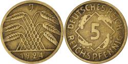 World Coins - Coin, Germany, 5 Reichspfennig, 1924