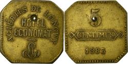 World Coins - Coin, France, Aciéries de Longwy, Hôtel Economat, Longwy, 5 Centimes, 1883