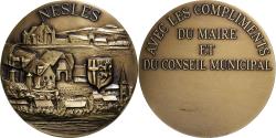 World Coins - France, Medal, Ville de Nesles, Demilly, Art nouveau, , Bronze Florentin