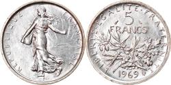 World Coins - Coin, France, Semeuse, 5 Francs, 1969, Paris, , Silver, KM:926