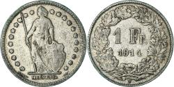 World Coins - Coin, Switzerland, Franc, 1914, Bern, , Silver, KM:24