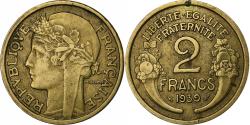 World Coins - France, 2 Francs, Morlon, 1939, Paris, Aluminum-Bronze, , Gadoury:535