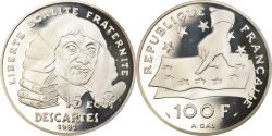 World Coins - Coin, France, Descartes, 100 Francs, 1991, Paris, Proof, , Silver