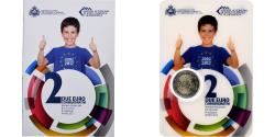 World Coins - San Marino, 2 Euro, 10 ans de l'euro, Coin card.FDC, 2012, Rome, Bi-Metallic