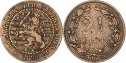 World Coins - Netherlands, William III, 2-1/2 Cent, 1880, Utrecht, Bronze, , KM:108.1