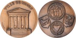 World Coins - France, Medal, Ville de Nimes, Geography, 1987, Baron, , Bronze