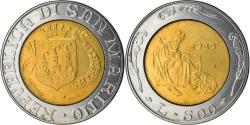 World Coins - Coin, San Marino, 500 Lire, 1989, , Bi-Metallic, KM:239