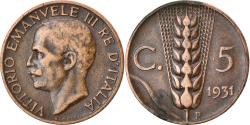 World Coins - Coin, Italy, Vittorio Emanuele III, 5 Centesimi, 1931, Rome, , Bronze