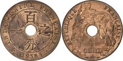 World Coins - French Indo-China, 1 Centième, 1938, Paris, Bronze,