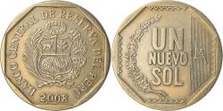 World Coins - Coin, Peru, Nuevo Sol, 2008, Lima, , Copper-Nickel-Zinc, KM:308.4