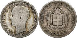 World Coins - Greece, George I, Drachma, 1883, Paris, Silver, , KM:38