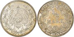 World Coins - Coin, GERMANY - EMPIRE, 1/2 Mark, 1916, Munich, , Silver, KM:17