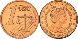 World Coins - United Kingdom, Fantasy euro patterns, Euro Cent, 2002, Proof, , Copper
