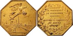 World Coins - France, Token, Chambre de Commerce de Rouen, 1802, Lecomte, , Vermeil