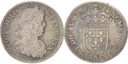 World Coins - Coin, France, Louis XIV, 1/12 Écu à la mèche longue, 1/12 ECU, 10 Sols, 1652