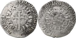 World Coins - France, Philippe VI, Gros à la queue, 1348-1350, Billon,