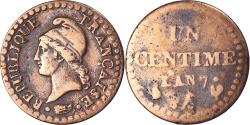 World Coins - Coin, France, Dupré, Centime, AN 7, Paris, , Bronze, KM:646