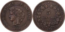 World Coins - France, 5 Centimes, Cérès, 1884, Paris, Bronze, , Gadoury:157a