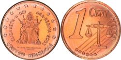 World Coins - United Kingdom, Fantasy euro patterns, Euro Cent, 2003, Proof, , Copper