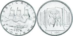 World Coins - Coin, San Marino, 100 Lire, 1976, Rome, , Steel, KM:57