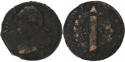 World Coins - France, Louis XVI, 2 sols François, 1792 / AN 4, Paris, Métal de cloche