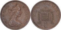 World Coins - Great Britain, Elizabeth II, New Penny, 1971, Llantrisant, Bronze,