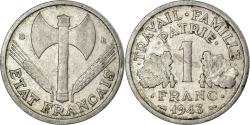 World Coins - France, 1 Franc, Bazor, 1943, Beaumont-Le-Roger, Aluminum,