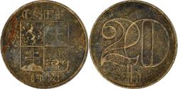 World Coins - Coin, Czechoslovakia, 20 Haleru, 1992