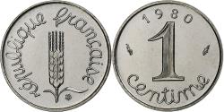 World Coins - France, 1 Centime, Épi, 1980, MDP, FDC.BU, Stainless Steel,