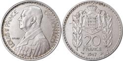 World Coins - Coin, Monaco, Louis II, 20 Francs, Vingt, 1947, , Copper-nickel
