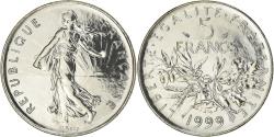 World Coins - Coin, France, Semeuse, 5 Francs, 1999, Paris, BU, , Nickel Clad