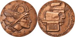 World Coins - France, Medal, Mécanographie, Industry, 1959, A. Guzman, , Bronze